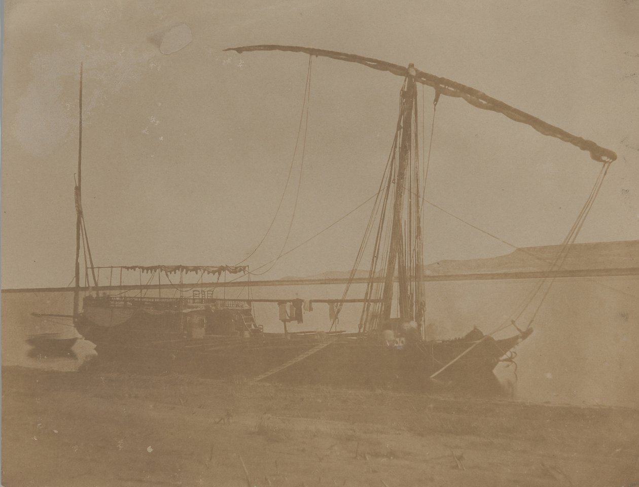 Nilbåd, Egypten, 1851. af Leavitt Hunt.