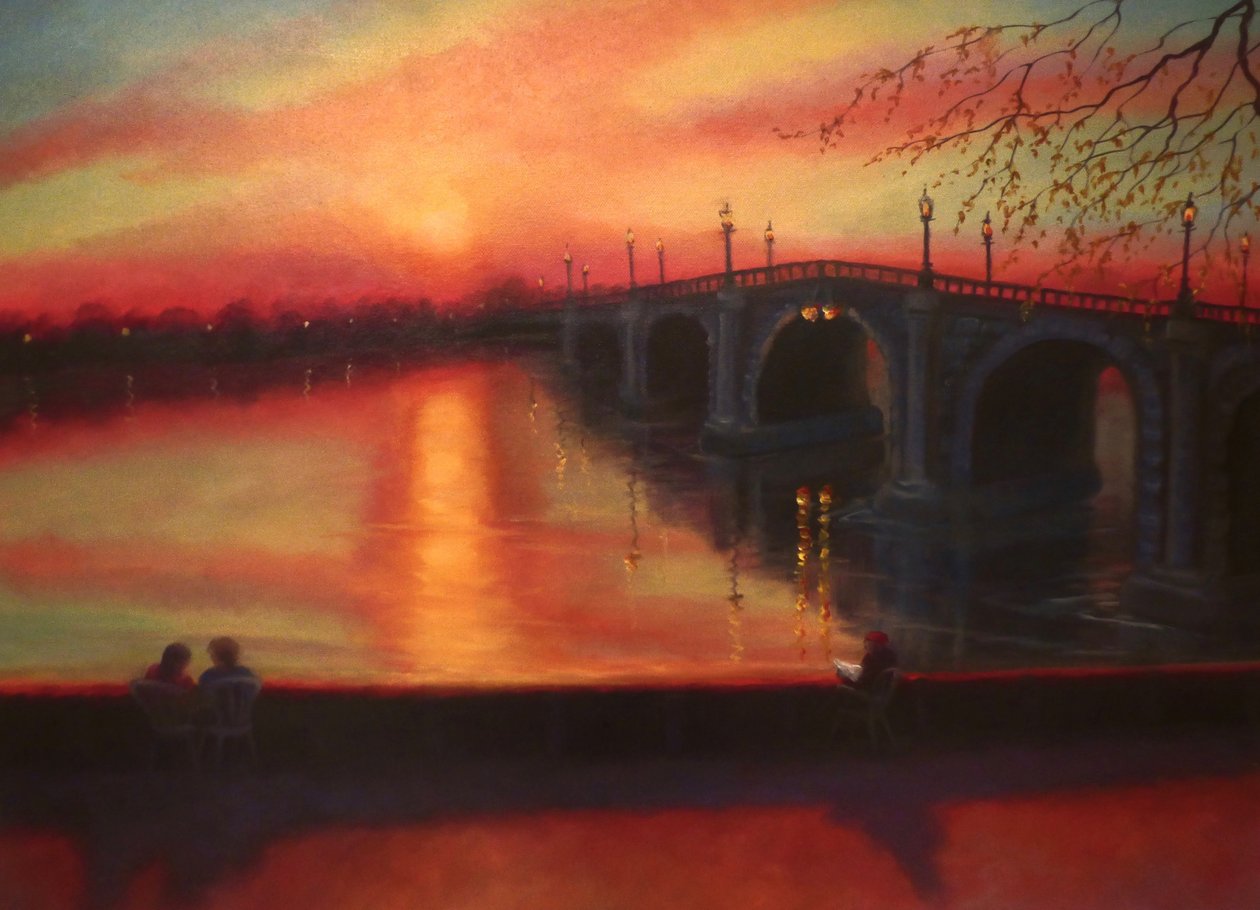 Tidevandstabeller Richmond Bridge Sunset, 2022 af Lee Campbell