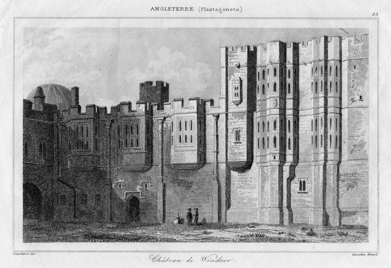 Windsor Castle, Berkshire, 1800-tallet af Lemaitre