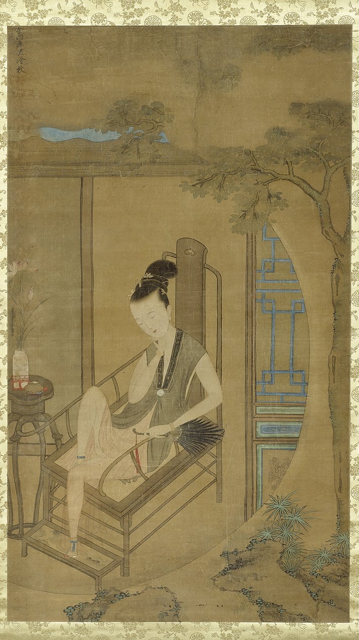 Kvindefantasi, Qing-dynastiet, Kangxi-perioden, ca. 1700-22 af Leng Mei