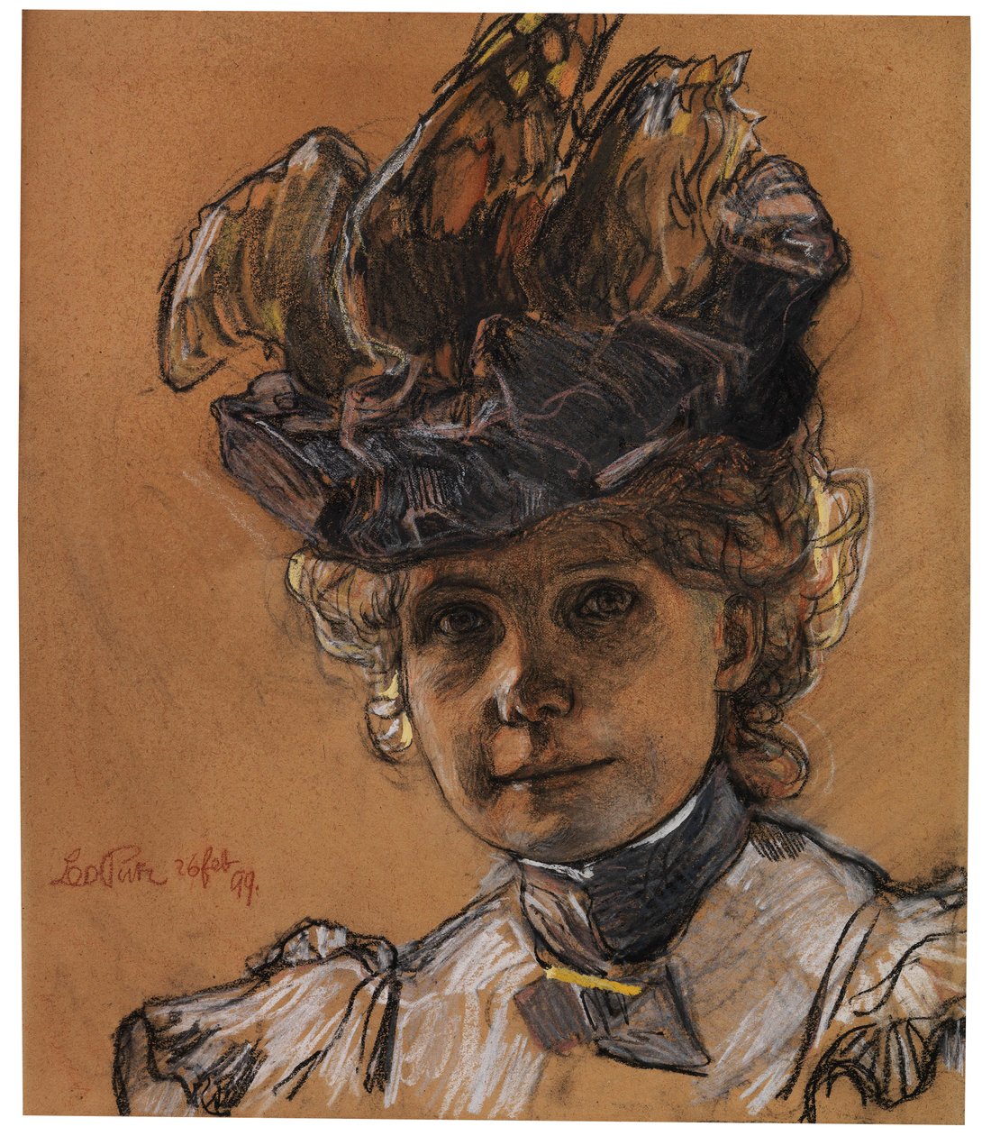 Portræt af Gertraud Luberich af Leo Putz