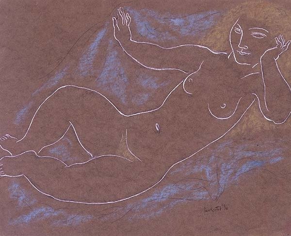 Blond nøgen af Leo Gestel