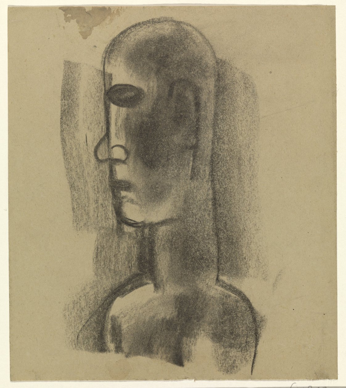 mandligt hoved af Leo Gestel