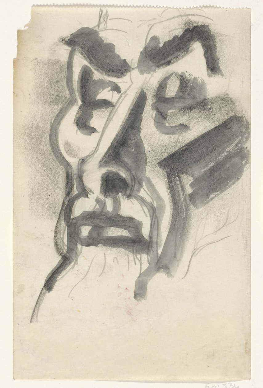 Portræt af Jan Toorop af Leo Gestel