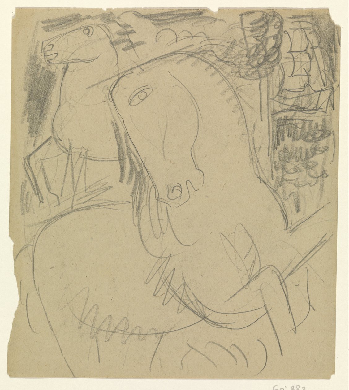 To heste af Leo Gestel