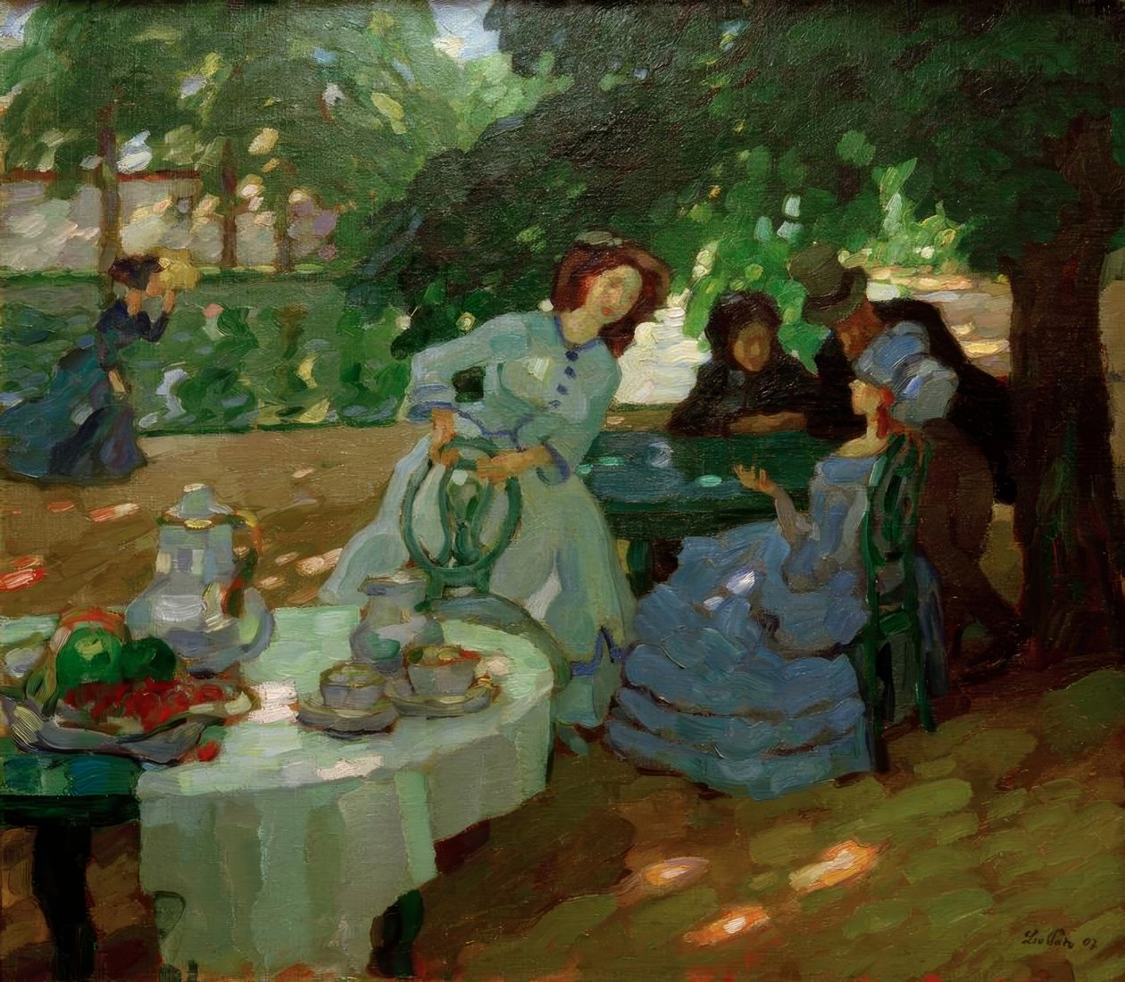Morgenmad udendørs af Leo Putz