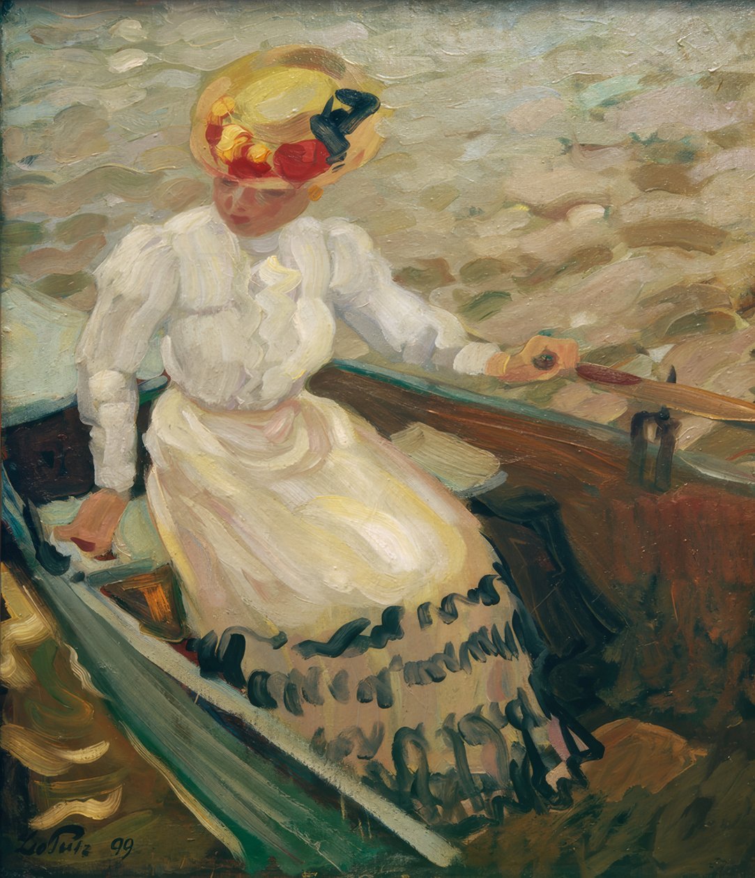 Pige i båden af Leo Putz
