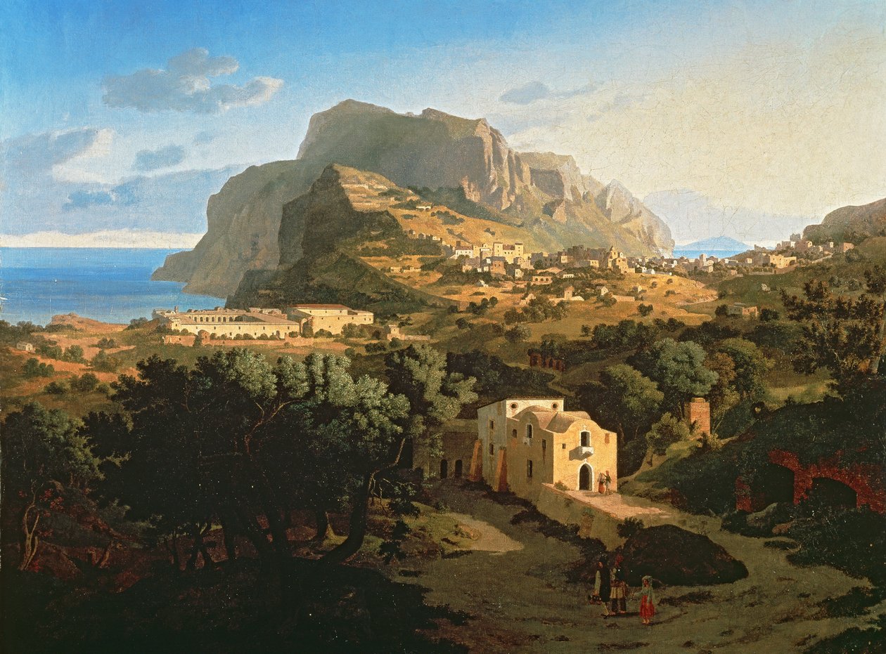 Landskab på Capri af Leo von Klenze