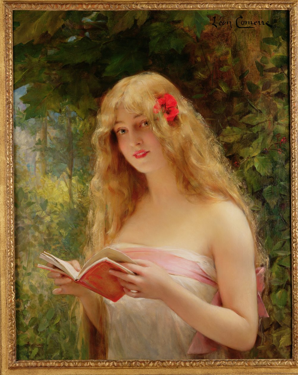 La Belle Liseuse (Den smukke læser) af Leon Francois Comerre