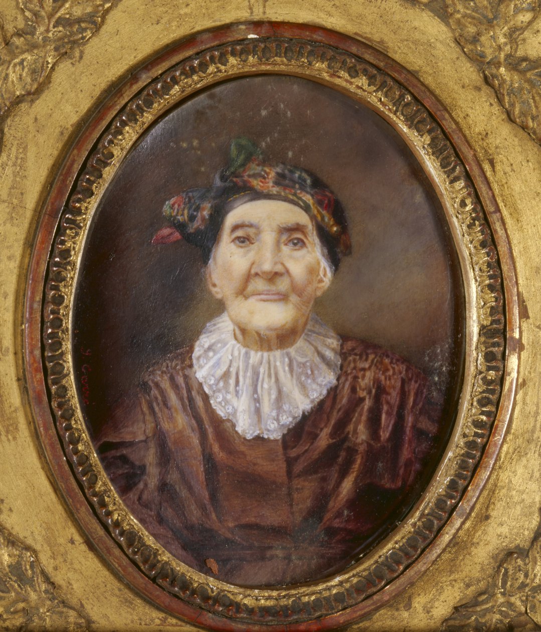 Portræt af fru Vacaresco af Leon Georges Carre
