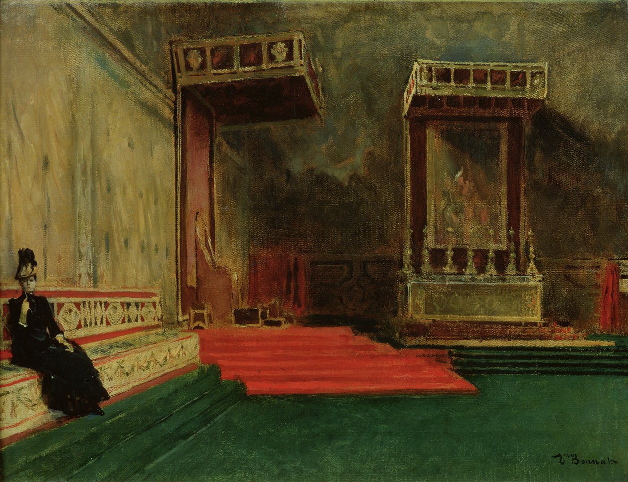 Interiør af det sixtinske kapel, Rom af Leon Joseph Florentin Bonnat