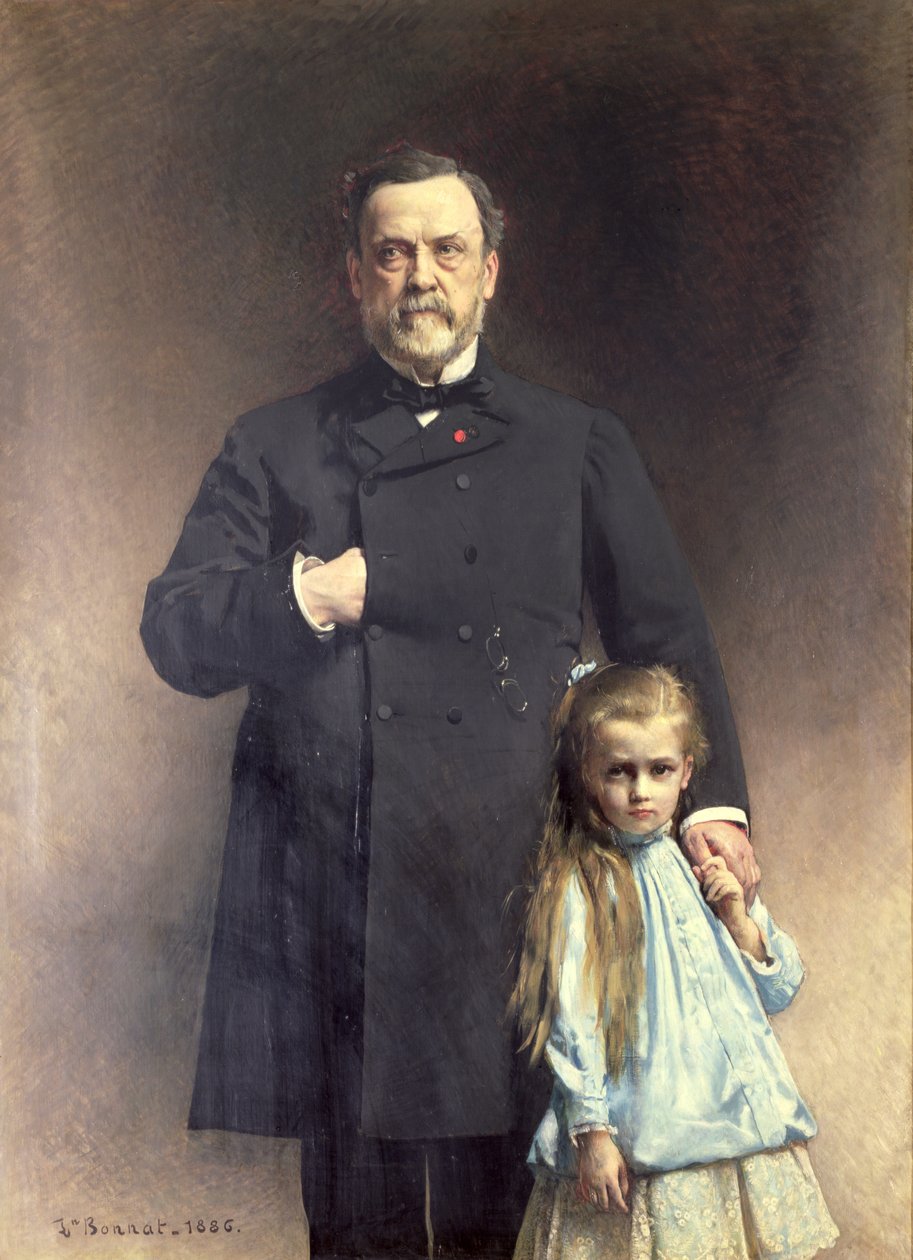 Louis Pasteur (1822-95) og hans barnebarn, Camille Vallery-Radot (1880-1927) 1886 af Leon Joseph Florentin Bonnat
