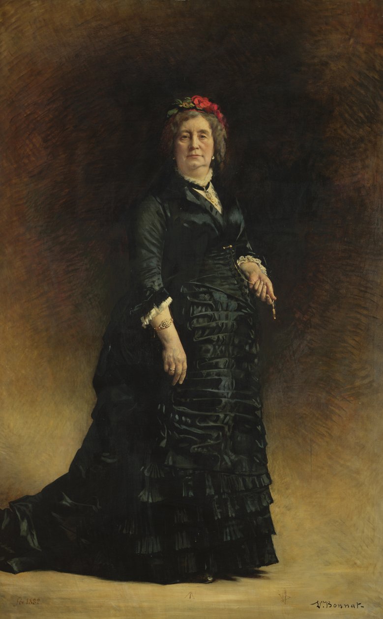 Portræt af en dame, 1882 af Leon Joseph Florentin Bonnat