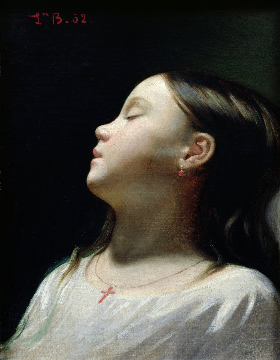 Ung pige sover, 1852 af Leon Joseph Florentin Bonnat