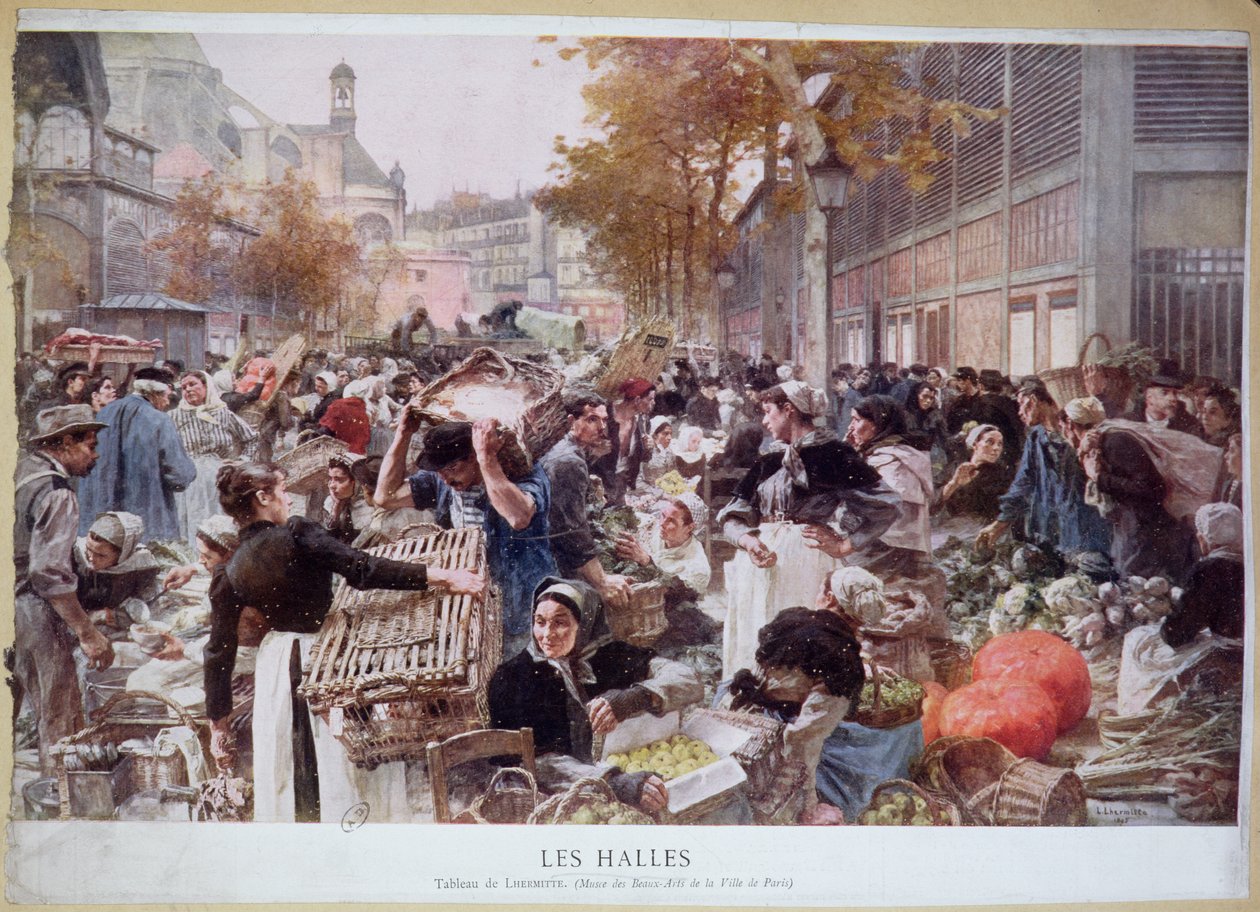 Les Halles, 1893 af Leon Augustin Lhermitte