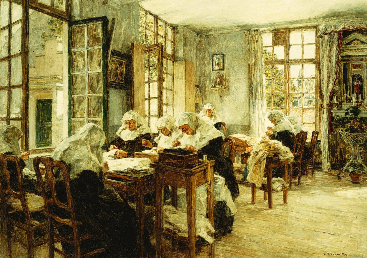 Nonner syning, af Leon Augustin Lhermitte