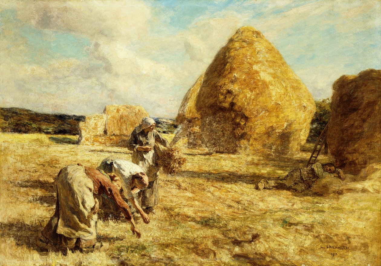 The Gleaners, 1912 af Leon Augustin Lhermitte