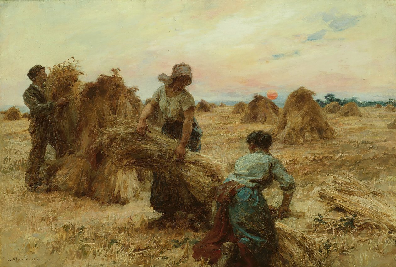 Høstmaskinerne, 188889. af Leon Augustin Lhermitte