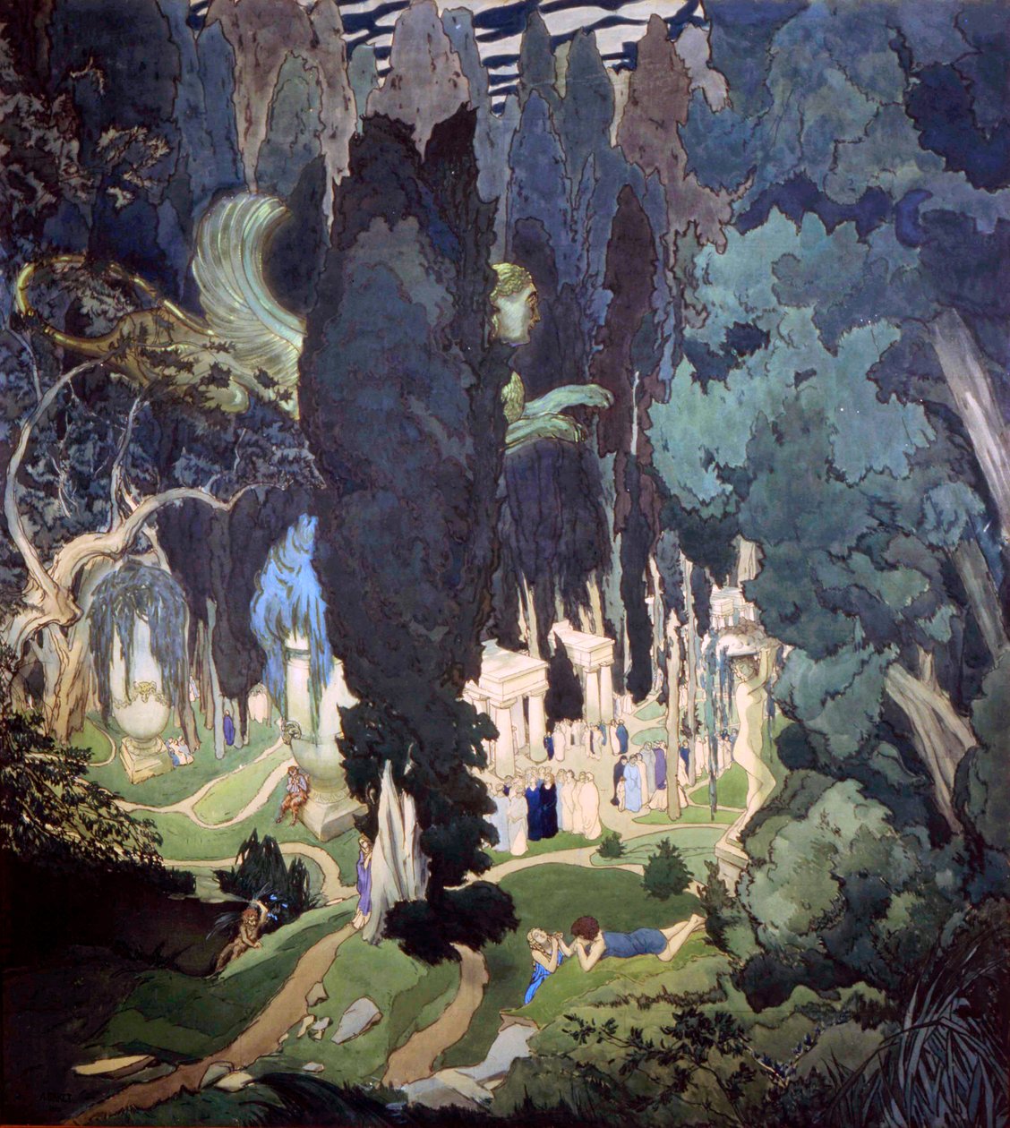 Elysium, 1906. af Leon Bakst