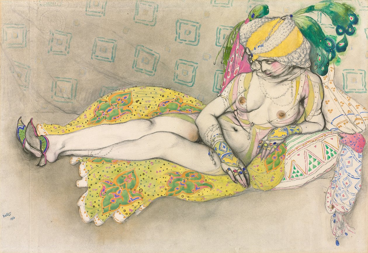 Den gule sultana af Leon Bakst