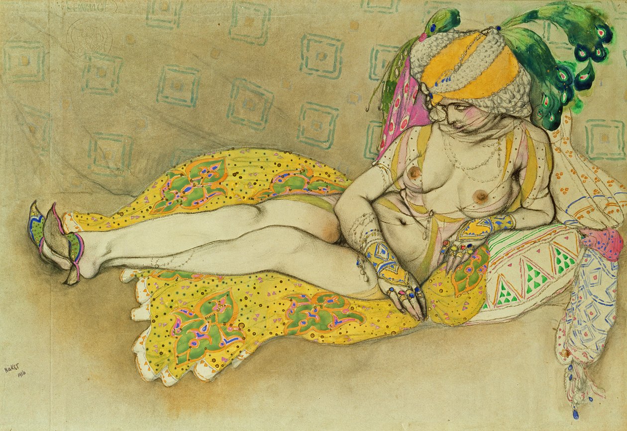 Den gule sultana af Leon Bakst