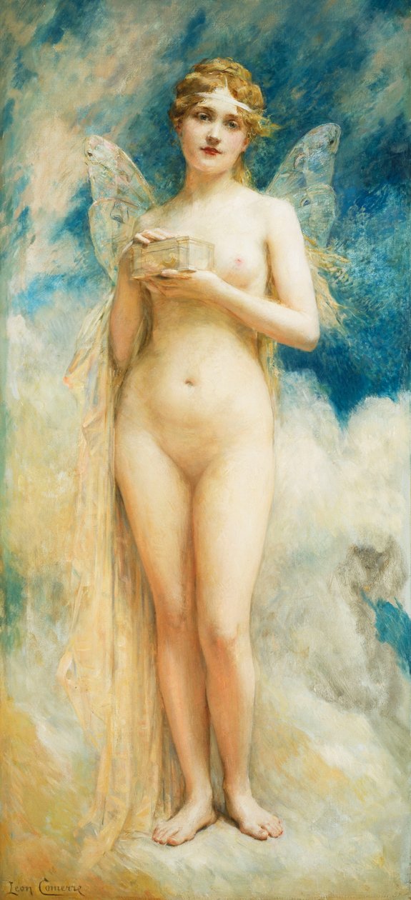 Pandoras æske, af Leon Francois Comerre