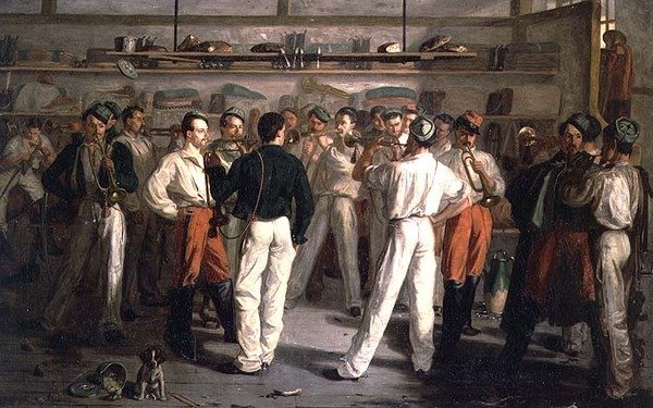 Trompetøvelsen af Leon Louis Leclaire