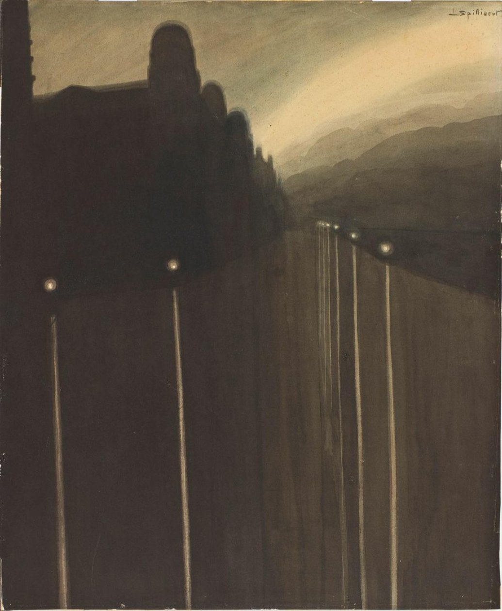 Dyke om natten, 1908. af Leon Spilliaert