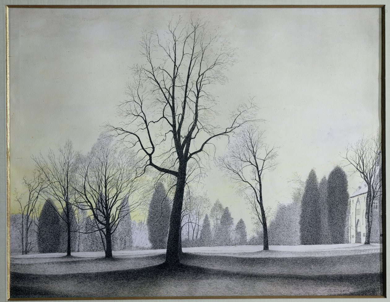 Parken, træer af Leon Spilliaert