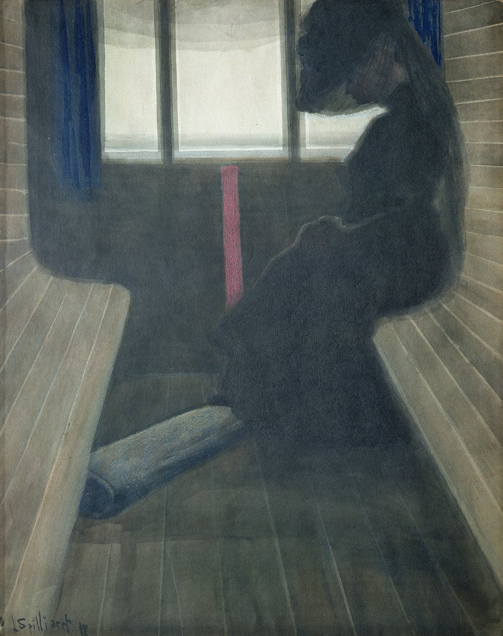 Kvinden i toget, enken af Leon Spilliaert