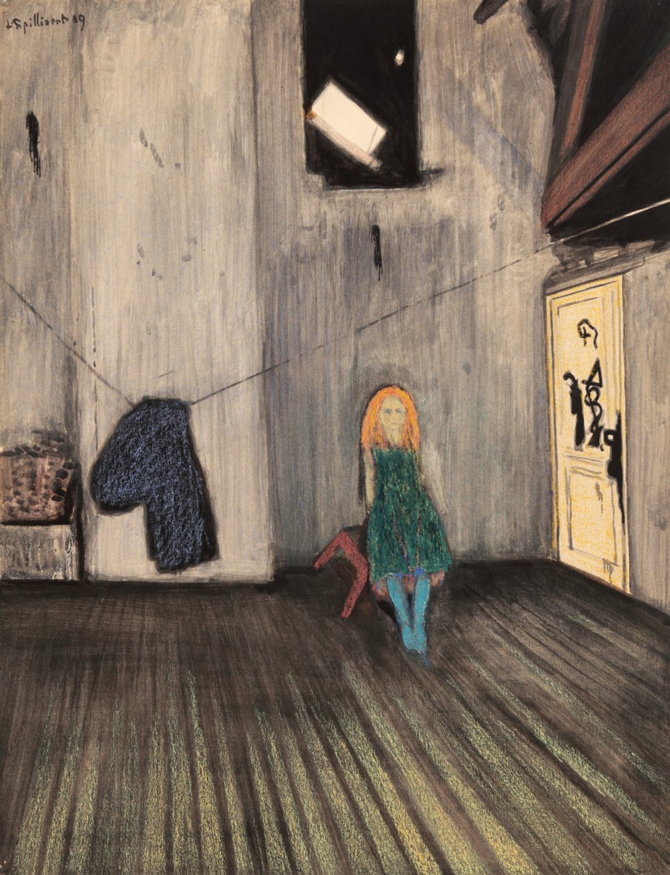 Helt alene, 1909. af Leon Spilliaert