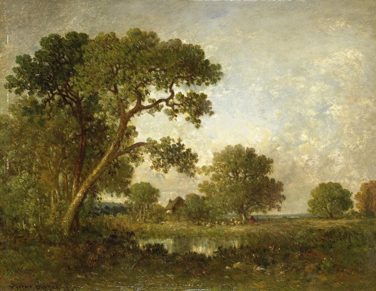 Landskab af Leon Victor Dupre