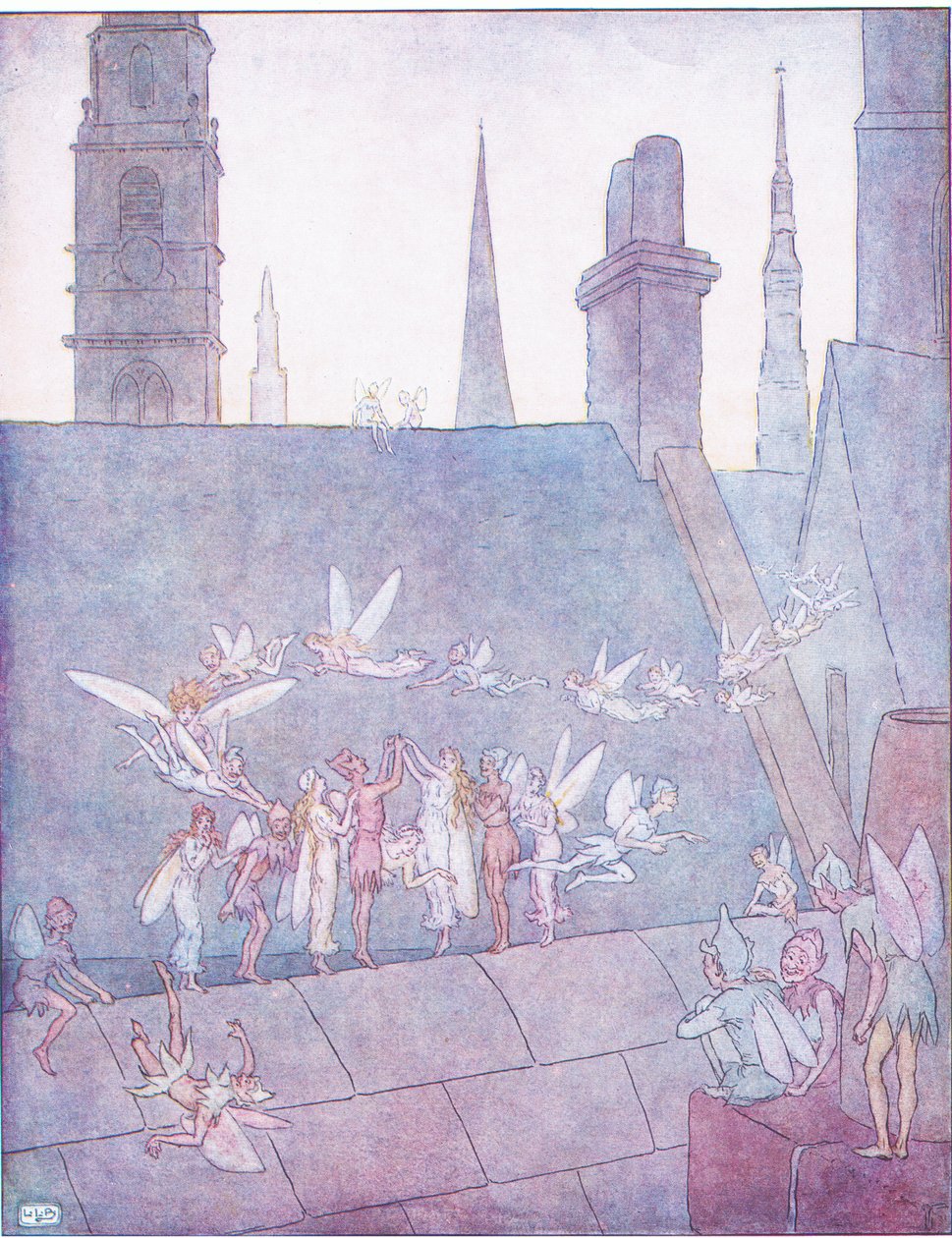 Bøsser går op og bøsser går ned, for at ringe med klokkerne i London by af Leonard Leslie Brooke