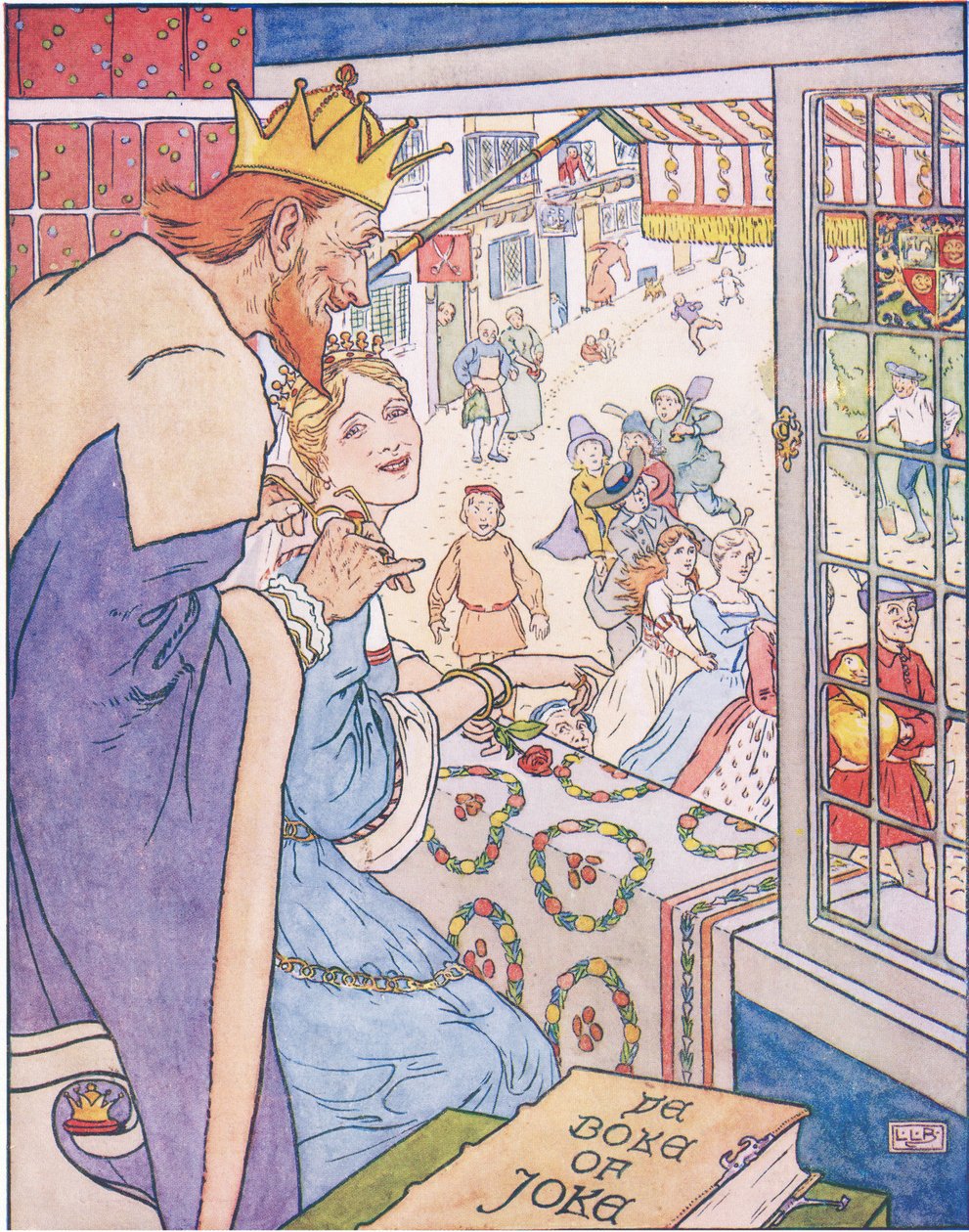Simpleton og hans gås før prinsessen af Leonard Leslie Brooke