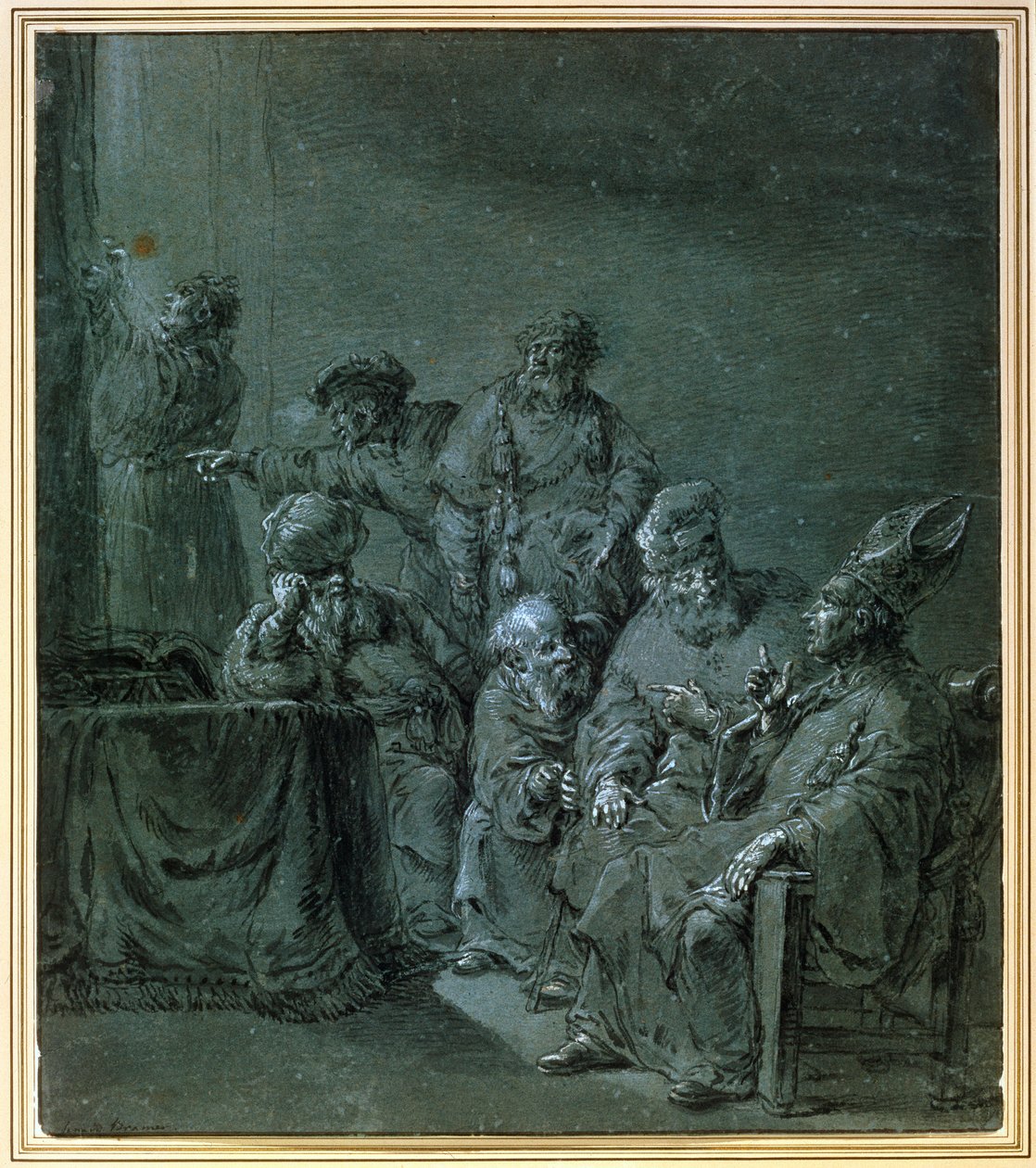 Et bibelsk emne, 1600-tallet. af Leonard Bramer