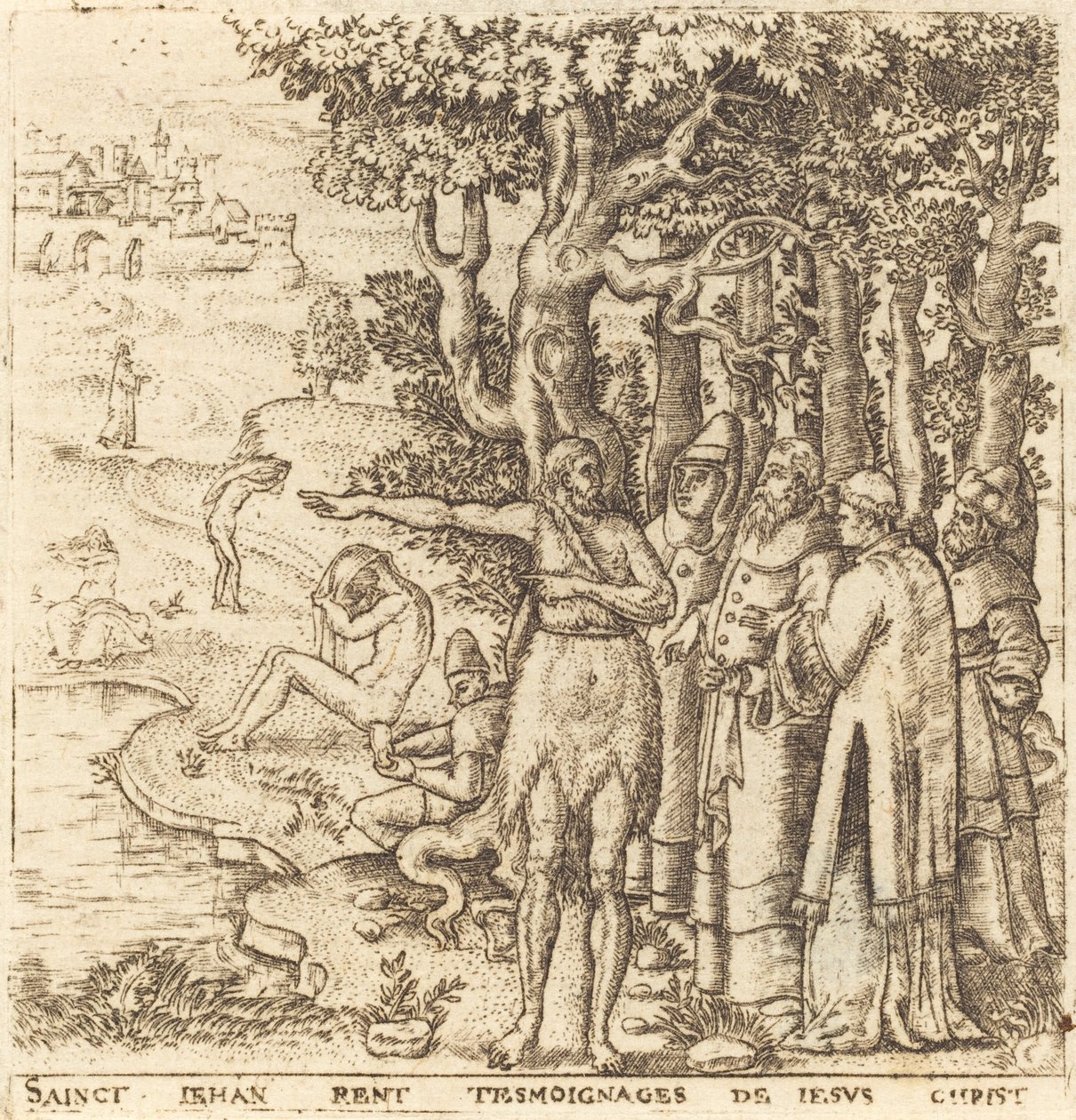 Johannes Døberen vidner for Kristus af Leonard Gaultier
