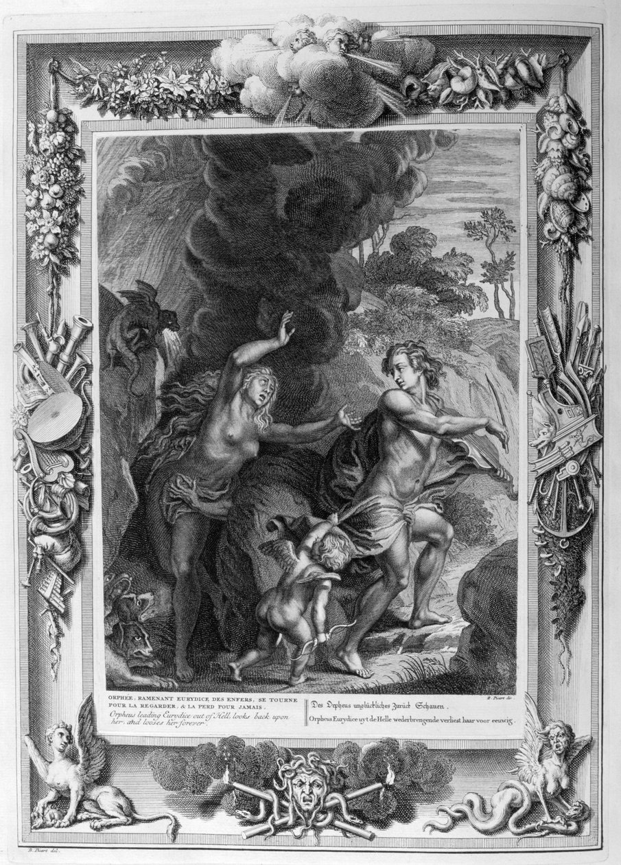 Legenden om Orpheus og Eurydice af Leonard Gaultier