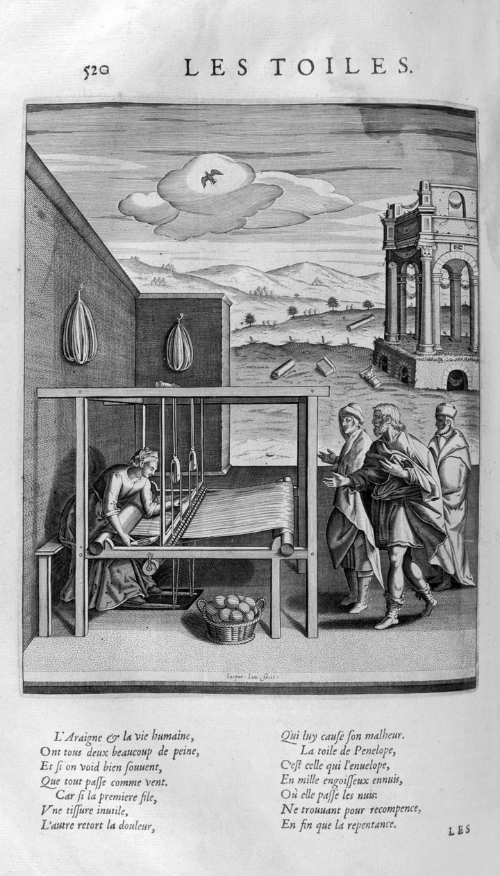 Minervas lærred, ca. 1615 (gravering) af Leonard Gaultier