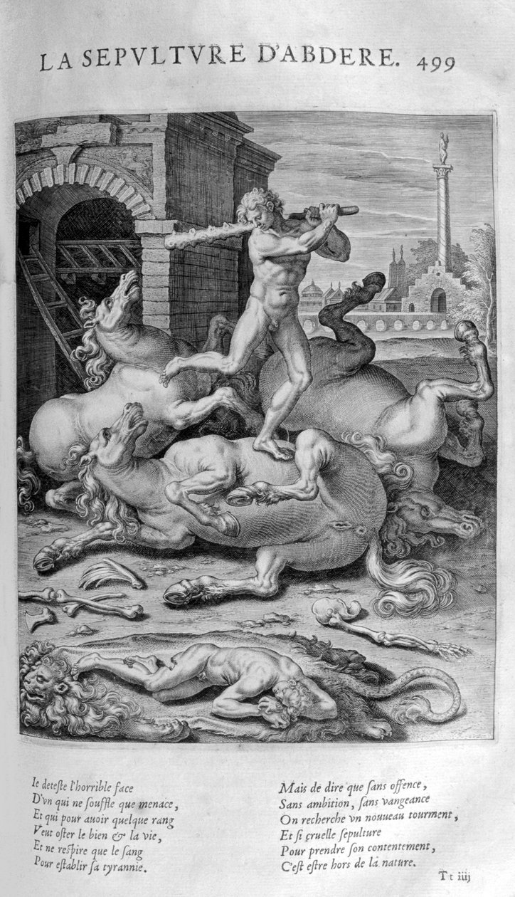 Begravelsen af Abdère, 1615 af Leonard Gaultier