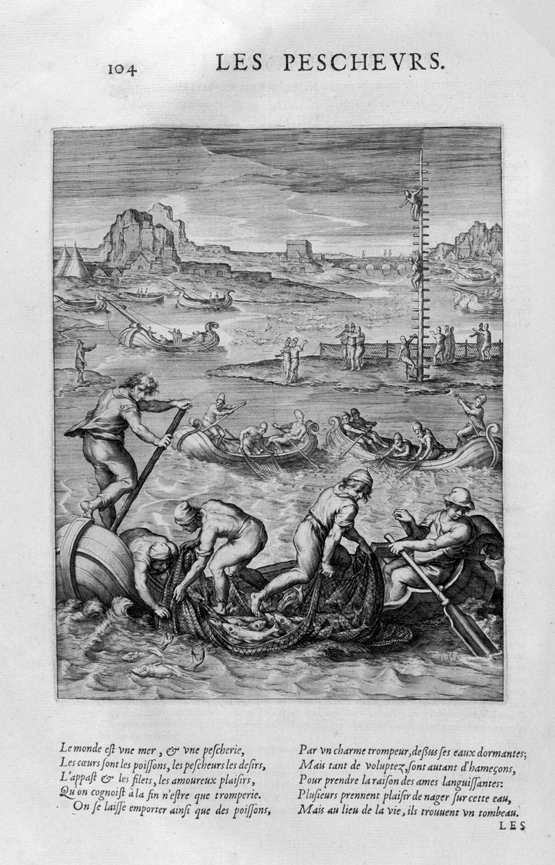 Fiskeren, 1615 af Leonard Gaultier