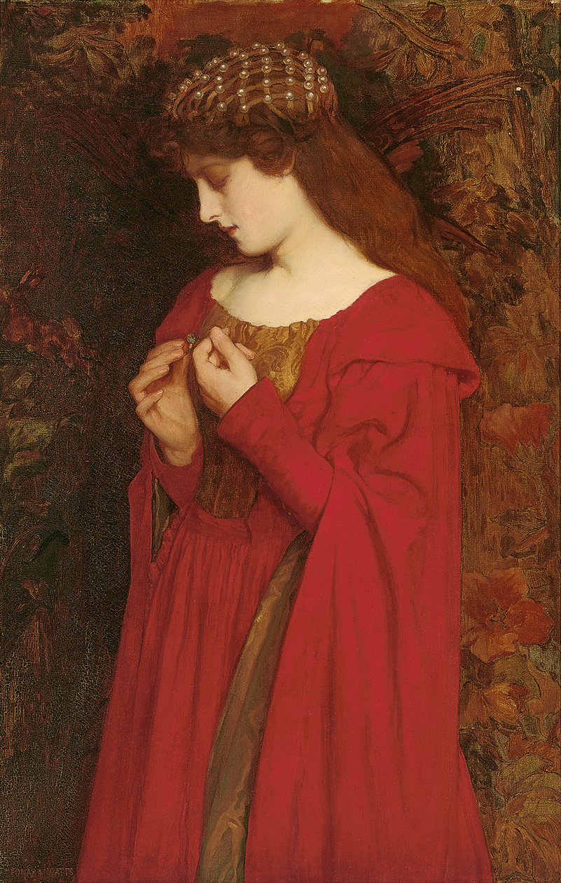 De forlovede (olie på lærred) af Leonard T. Watts
