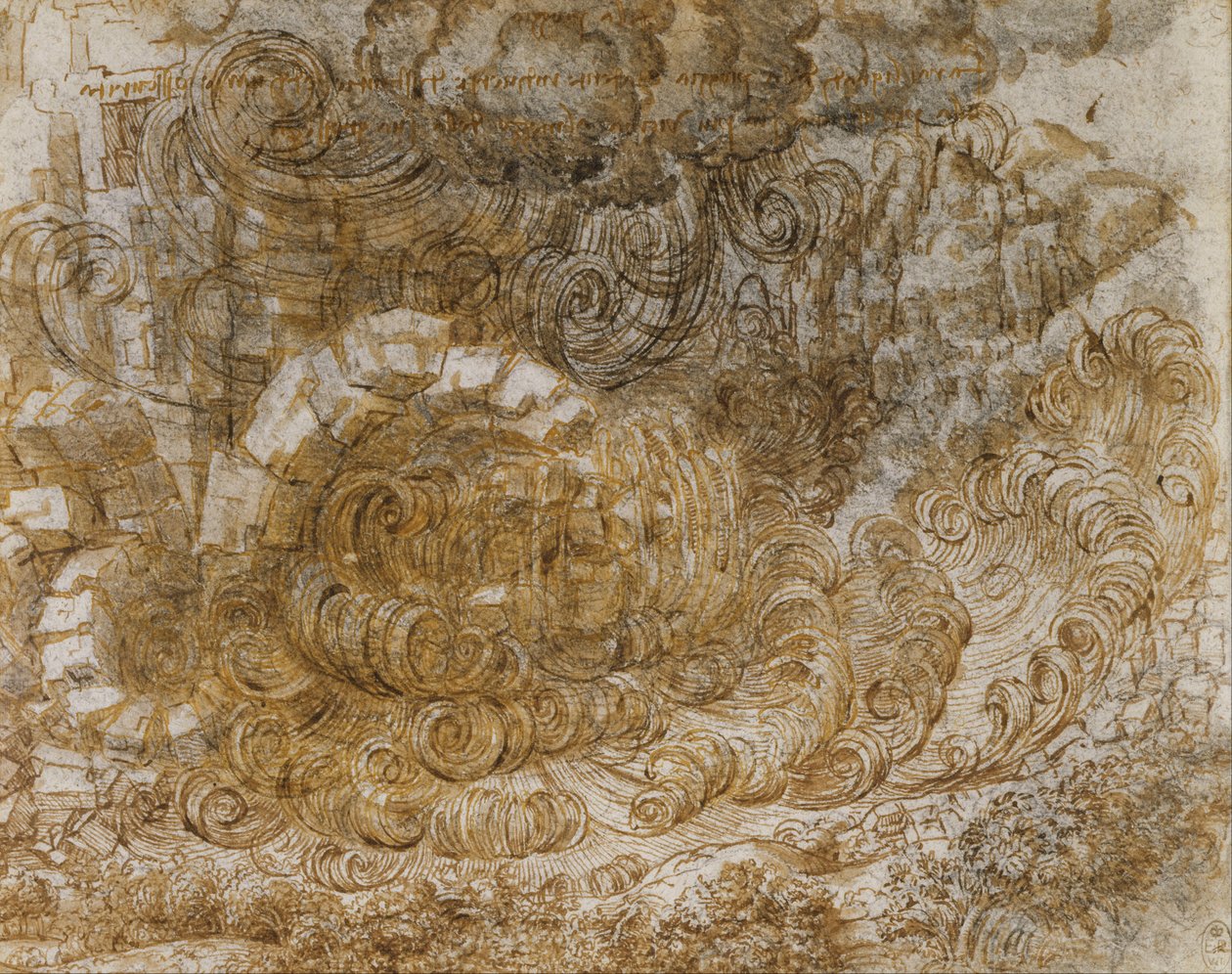 En syndflod af Leonardo da Vinci