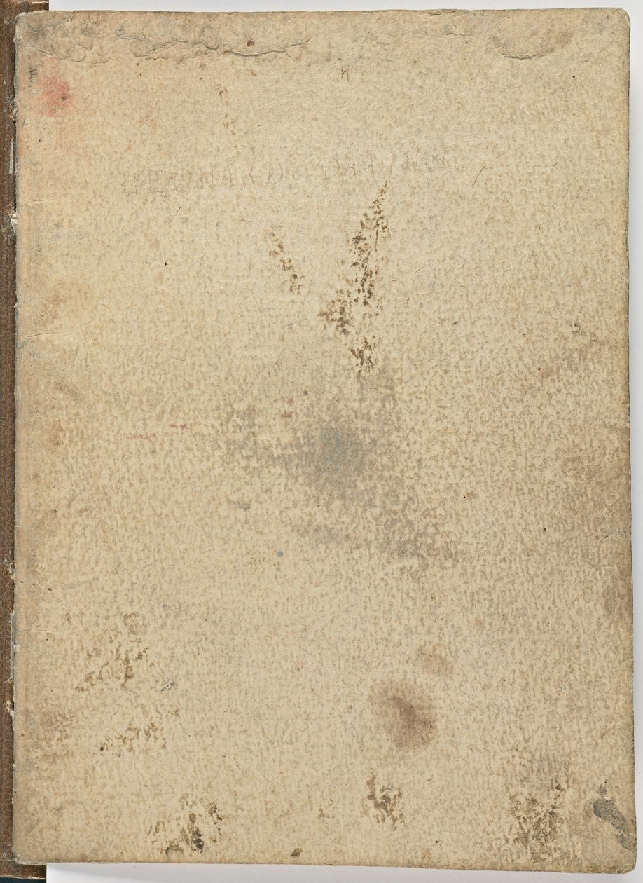 Kode for fugleflyvning, c. 1505-06, papirmanuskript, cc. 18, omslag I af Leonardo da Vinci