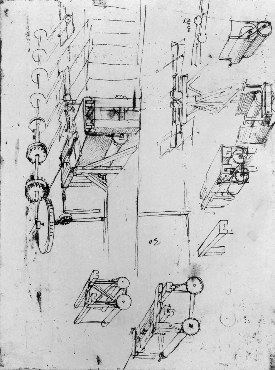 Maskinkonstruktioner, fol. 367r-b (pen og blæk på papir) af Leonardo da Vinci