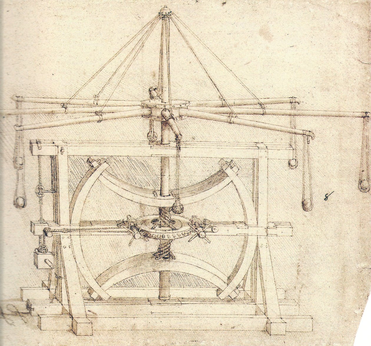 Svinghjul (mekanisk) af Leonardo da Vinci