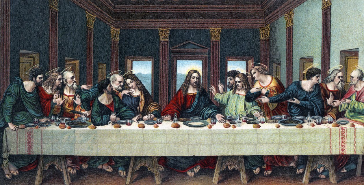 Den sidste nadver - Det Nye Testamente af Leonardo da after Vinci