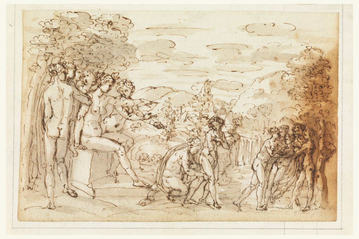 Diana og Endymion af Leonardo Scaglia