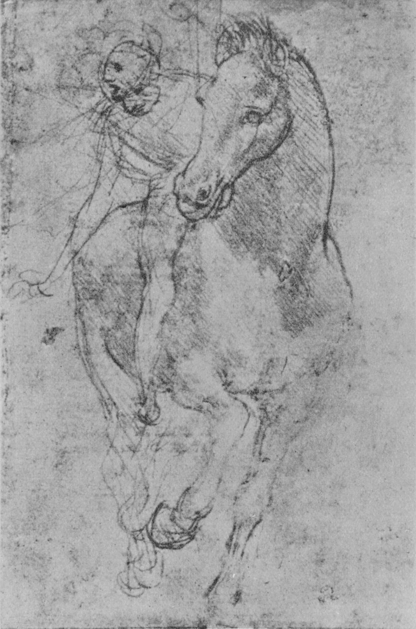 En rytter, c1480 1945 af Leonardo da Vinci
