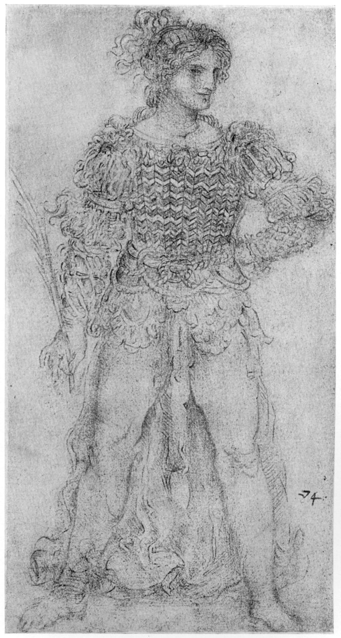 Kostumestudie, 1954 af Leonardo da Vinci