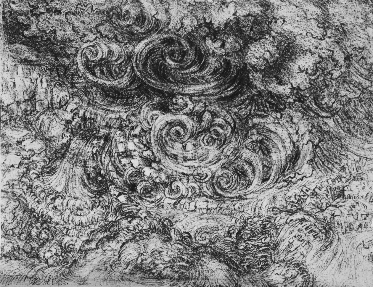 Syndflod, c1480 1945 af Leonardo da Vinci